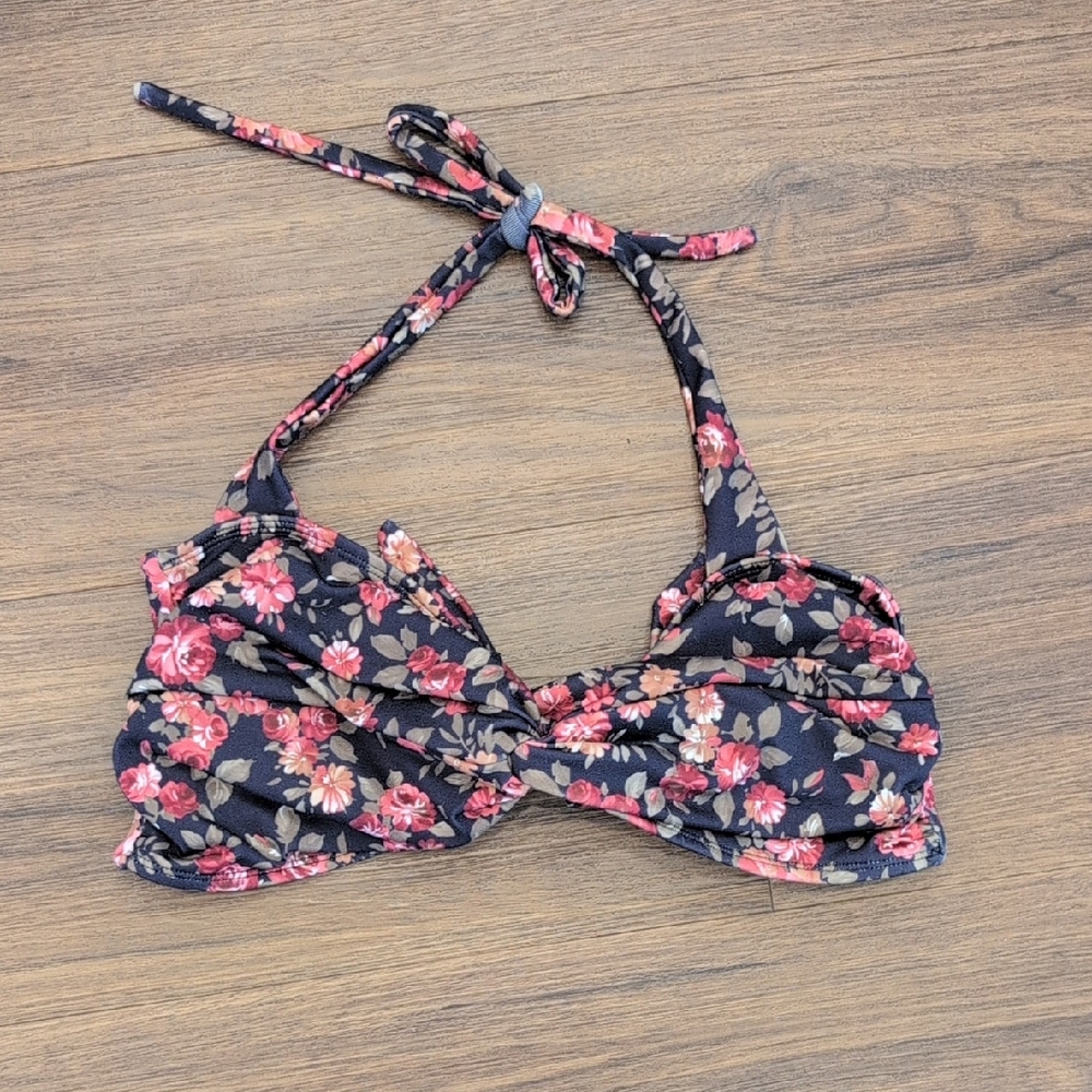 Nettles Tale Tie Halter Bikini Top